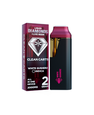 WHITE GUSHERZ CLEAN CARTS WHITE GUSHERZ